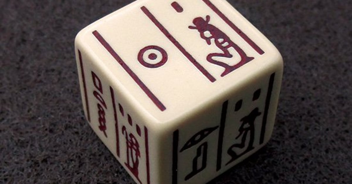 古代エジプトダイス【ヒエログリフ】6面 サイコロ ドラタコ オリジナル - 1