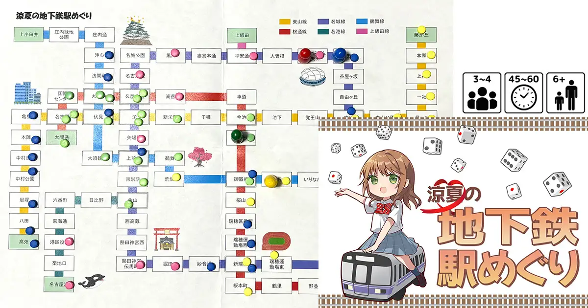 涼夏の地下鉄駅めぐり